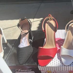 Stacy Adams Black Pointed Ankle-Strap Pump